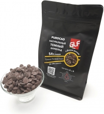 Темный шоколад Purocao  (Пуракао) GLF 54% (32/34) пакет 200 гр